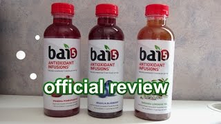 Bai5 Natural Antioxidant Infused Drink Review [upl. by Yong857]