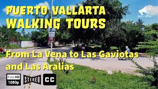 PUERTO VALLARTA WALKING TOUR La Vena to Las Gaviotas and Las Aralias Rancho Ojo de Agua [upl. by Dimo]