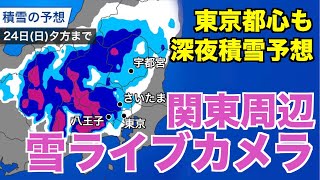 【東京都心も積雪か】関東周辺 雪ライブカメラ／ウェザーニュース [upl. by Evelin390]