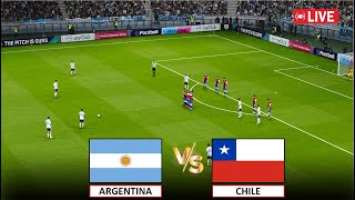 🔴ARGENTINA vs CHILE LIVE FOOTBALL MATCH TODAY I 26 JUNE I eFootball Pes 21Gameplay [upl. by Bohun]