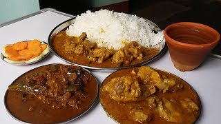 chicken gravy eating with basmati rice good food to eat [upl. by Ammadis]