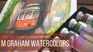 M Graham Watercolor Review  Shades of Summer Set  Landscape Painting [upl. by Tnirb]