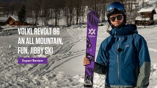 Volkl Revolt 86  an all mountain fun jibby ski [upl. by Namad]