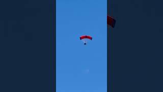 Paramotor flying over Towyn north Wales shorts [upl. by Raskind]