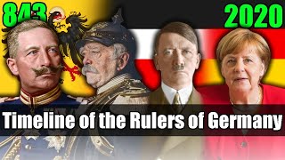 Timeline of the Rulers of Germany 843  2020 [upl. by Larcher]