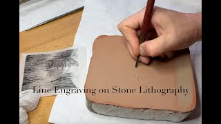 Athome Stone Lithography  Line Engraving Lithography [upl. by Annhoj]