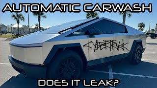 Can Cybertruck Use Automatic Car Wash Does It Leak [upl. by Llertal626]