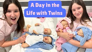 A DAY IN THE LIFE WITH REBORN PREEMIE TWINS [upl. by Oaht275]