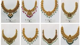 40 Short Necklace Designs with lessweight 916 Gold Necklace CollectionBridal jewellery [upl. by Elbertine]