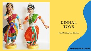 Kinhal Toys  GITRIPS  Kinhal Crafts at Koppal District  The Indian Toy Fair 2021 [upl. by Ecirum]