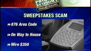 Fraud Squad Scammers Use Sweepstakes To Steal Money [upl. by Kubetz]