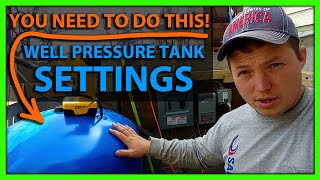 How To Set Well Pressure Tank Air Pressure [upl. by Downing]