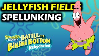 Jellyfish Fields Spelunking  How to get Golden Spatula in Jellyfish Caves  Spongebob Rehydrated [upl. by Vaughn735]