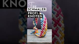 DIYHack für schmale Knoten am Armbandende armband knüpfen diy [upl. by Boor975]