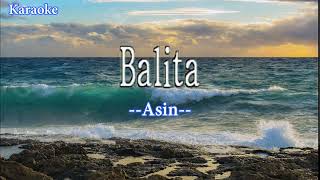 Balita ASIN Karaoke Version [upl. by Gerladina]