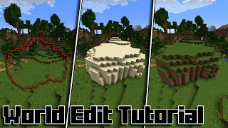 How to Terraform In Minecraft Using Worldedit  Minecraft Worldedit Tutorial [upl. by Rosamond389]