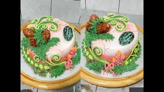 Торт на РОЖДЕСТВО  НОВЫЙ ГОД от SWEET BEAUTY СЛАДКАЯ КРАСОТА CHRISTMAS CAKE DECORATION [upl. by Ydwor681]