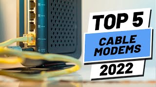 Top 5 BEST Cable Modems of 2022 [upl. by Stannfield]