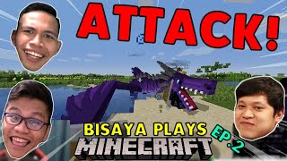 EPIC DRAGON FIGHT TAGALOG SUB  BISAYA PLAYS MINECRAFT EPISODE 2 [upl. by Yreffej]