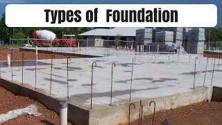 Types of foundation Types of foundation in buildings [upl. by Ahselet688]