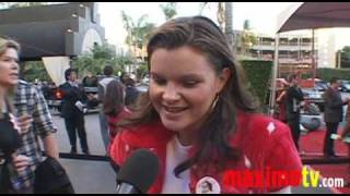 HEATHER TOM Interview at The 2009 Hollywood Christmas Parade [upl. by Eam568]