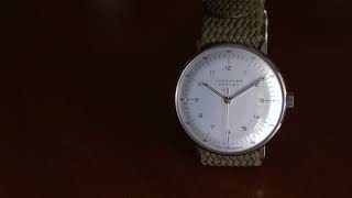 One Minute w the Junghans Max Bill Handwind Handaufzug 34mm [upl. by Marybella663]