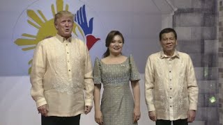 Trump meets Duterte in Manila for ASEAN gala dinner [upl. by Karp]