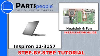 Dell Inspiron 113157 P20T003 Heatsink amp Fan HowTo Video Tutorial [upl. by Ahsikad]