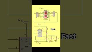 555 Timer IC LED pattern electronics circuit 555project technology [upl. by Nosydam]