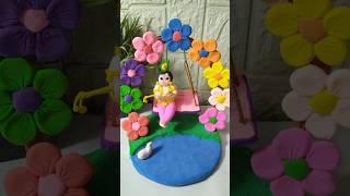 Diy super clay se Radha Krishna 🙏shorts radhakrishna [upl. by Niveg]