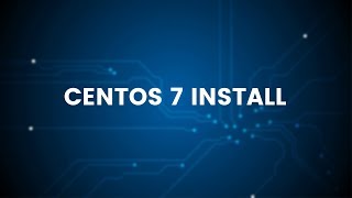 Centos 7 Minimal Install on VMware [upl. by Isbella]