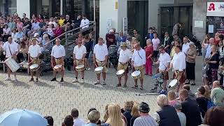 Schützenfest Biberach 2023  Die Neuen Alten auf dem Marktplatz [upl. by Einnahpets]