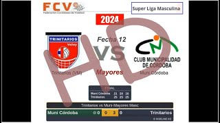 Vóley FCV 2024  Super Liga Masc Mayores  Trinitarios vs Muni de Córdoba HD [upl. by Anilag]