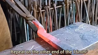 How to Blacksmith Tongs Forge Welded Version [upl. by Lednor]