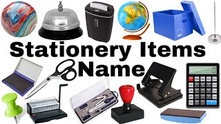 Stationery Items Name  Best Stationery Name for Office and School in English and Hindi with Picture [upl. by Sanford]