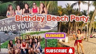 Beach Birthday Party 🥳 palawanbeachsentosa momshieanalynvlogs [upl. by Uol]