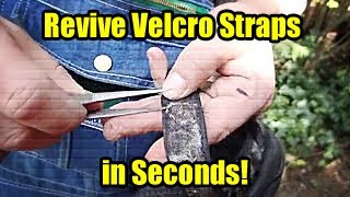 Sandle straps How to quickly repair and renew Velcro aka quothook and loopquot straps [upl. by Natalina]