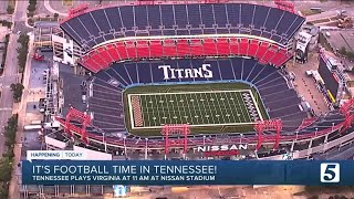 Vols kick off college football season against the Cavaliers at Nissan Stadium [upl. by Berne]