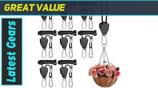 Best Rope Clip Hanger for Light Fixtures and Plants Heavy Duty amp Adjustable [upl. by Zeiger508]