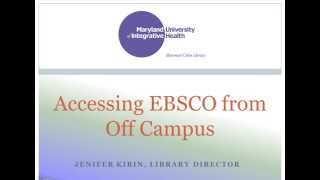 Access EBSCO From Off Campus [upl. by Hibben]