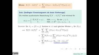 Bedingte Erwartungswerte und bedingte Erwartungen elementar [upl. by Esinereb]