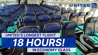 18 HOURS IN UNITED AIRLINES ECONOMY CLASS  787 Economy San Francisco to Singapore [upl. by Laehctim644]