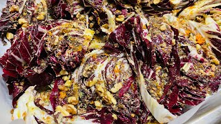 Radicchio al forno con noci panatura croccante e scorza d’arancia ￼ [upl. by Lemaceon626]