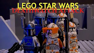 LEGO Star Wars Deathwatch Attack A Star Wars Stop Motion [upl. by Agnew]