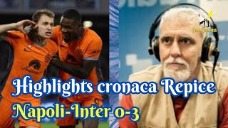 Highlights cronaca NapoliInter 03 di Francesco Repice in Serie A 2324 [upl. by Duwad885]