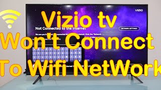 quotVizio TV wont connect to WiFiquot Fix it super easy 😀 [upl. by Hale]