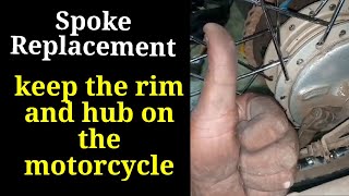 without a wheel stand and a spoke tool  Spoke Replacement  Wheel Truing  bike Wheel Restoration [upl. by Annhej426]