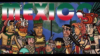 History of ancient Mexico Mesoamerica Toltec Maya Aztec Olmec Zapotec history [upl. by Raimund]