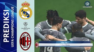 Gol Spektakuler Morata AC Milan vs Real Madrid di Liga Champions  Efootball Gameplay [upl. by Tallulah]