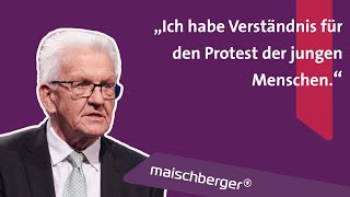 quotDer Klimaschutz geht nicht schnell genug voranquot Winfried Kretschmann im Gespräch  maischberger [upl. by Kieran]